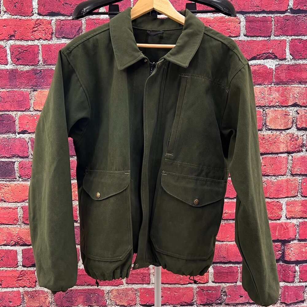 Filson Style 893 Moleskin Bomber, Green, XL, Made in USA